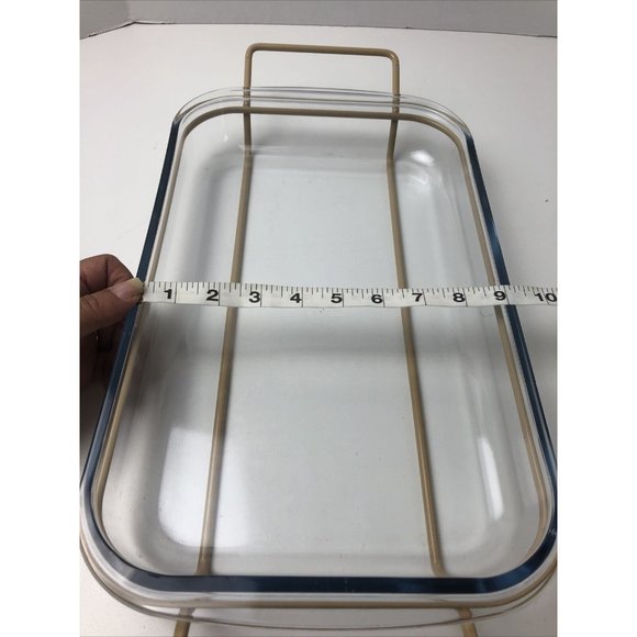 Contempo Oven to Table Roaster W/Metal Server in Almond Color 3 Quart in Org Box - Picture 11 of 12